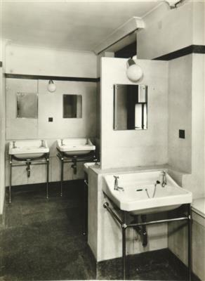 cc02137 W Block washroom.jpg; cc02137; Wash room W Block; Photograph